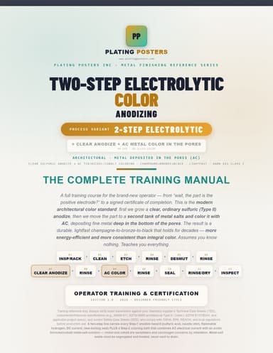 Two-Step Electrolytic Color Anodizing Training Manual cover