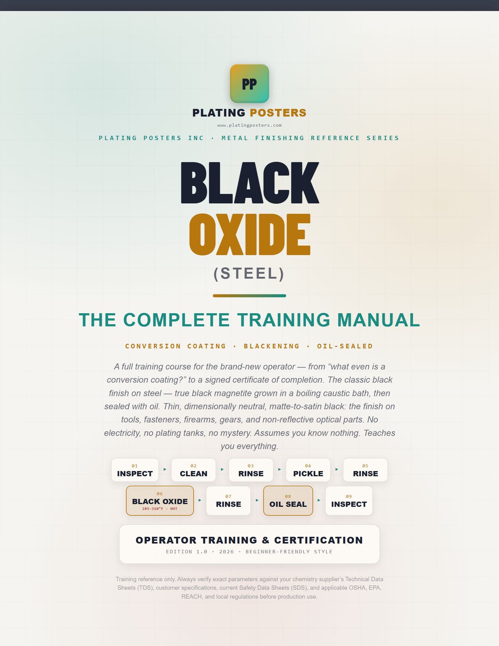 Black Oxide (Steel) — The Complete Training Manual cover