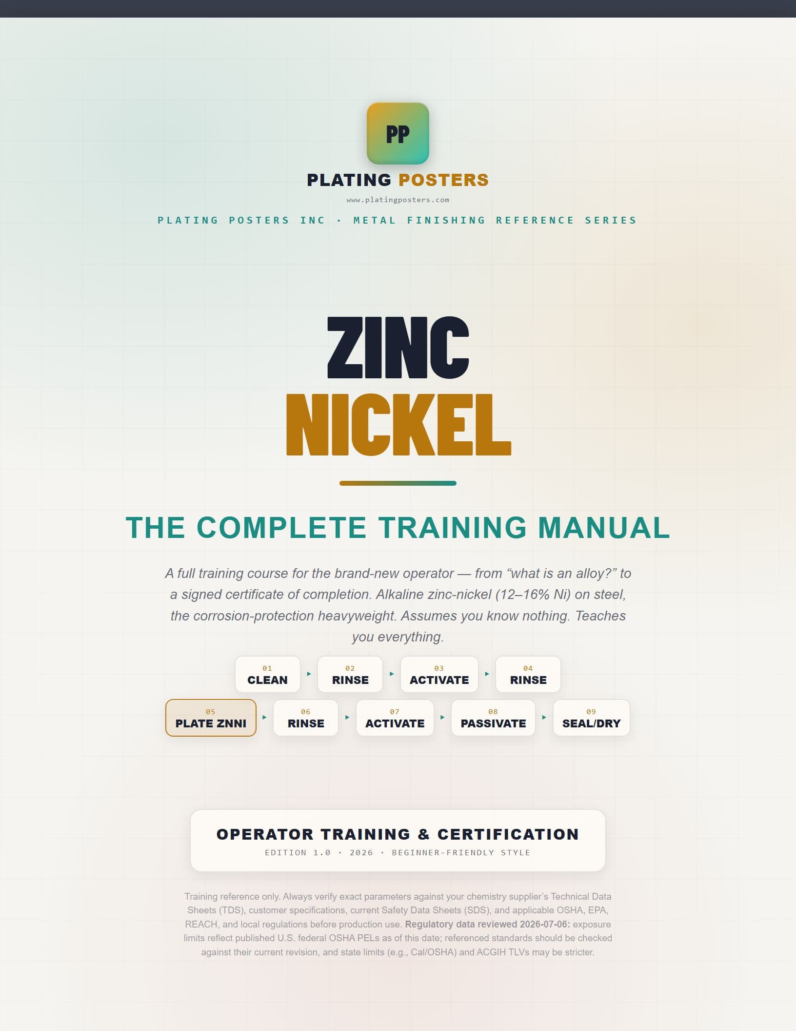 Zinc-Nickel — The Complete Training Manual cover
