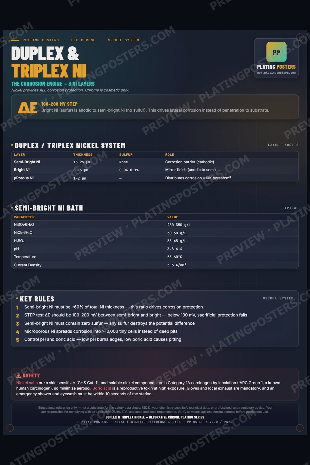Dec Chrome — Duplex & Triplex Nickel poster preview