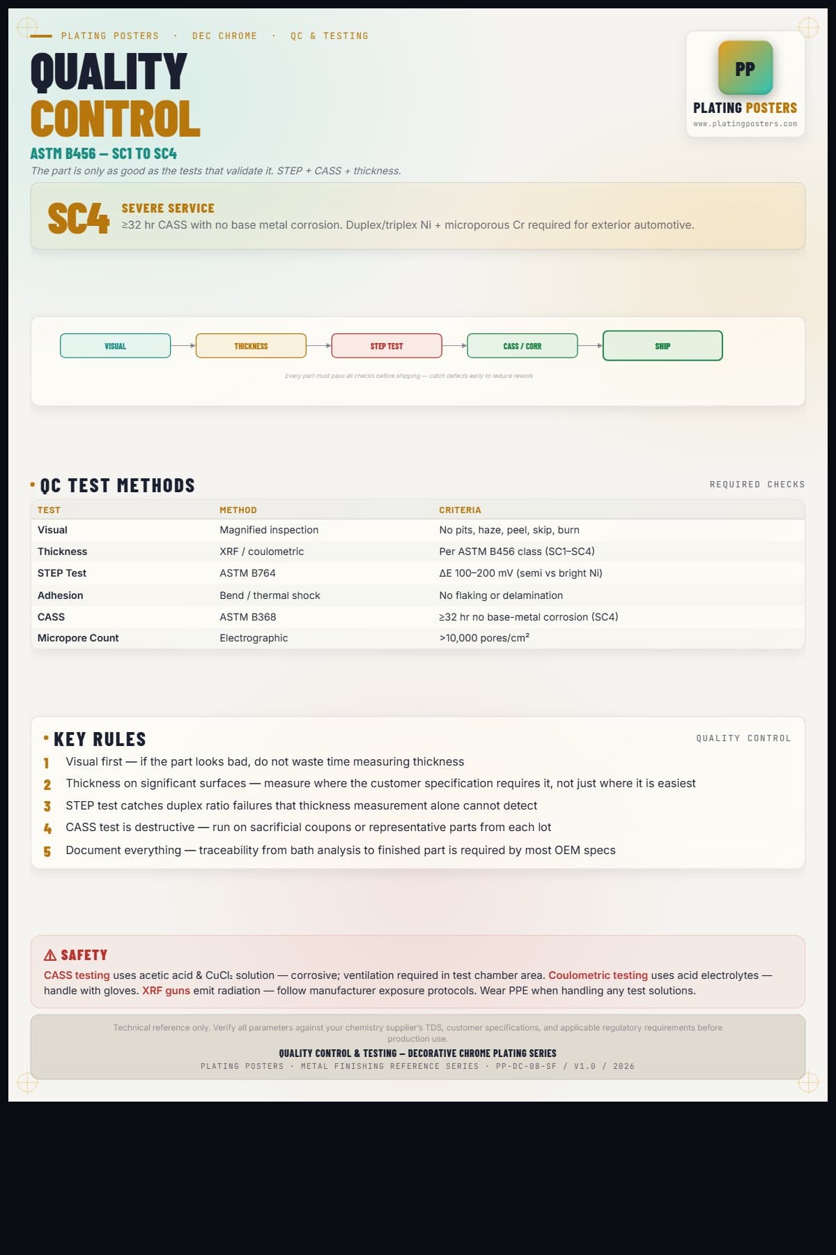 Dec Chrome — Quality Control & Testing — light edition