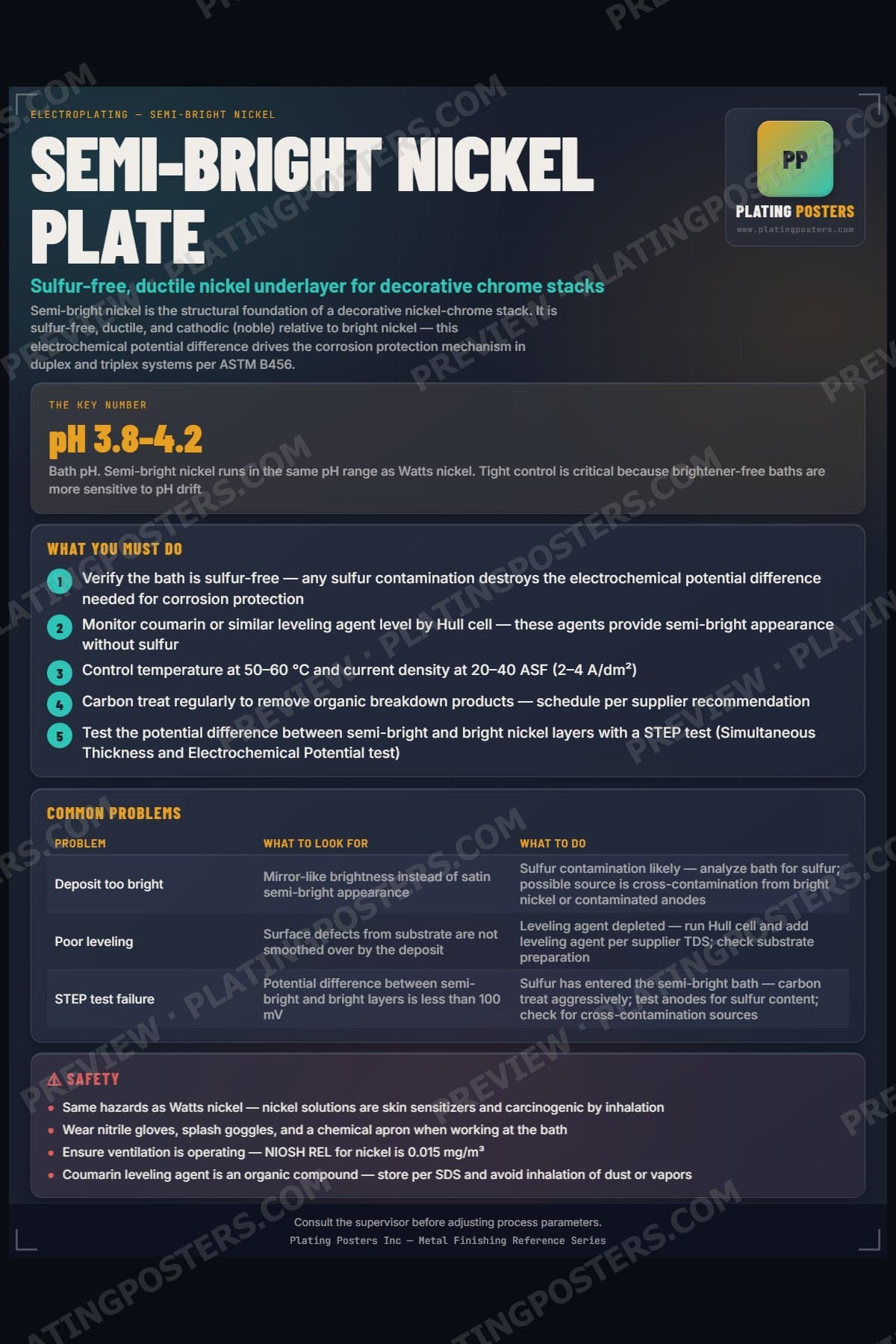 Semi-Bright Nickel Plate poster preview